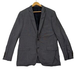 J.Crew Mens 42R Ludlow Suit Jacket Blazer Gray Wool Tollegno 1900 Italian Fabric